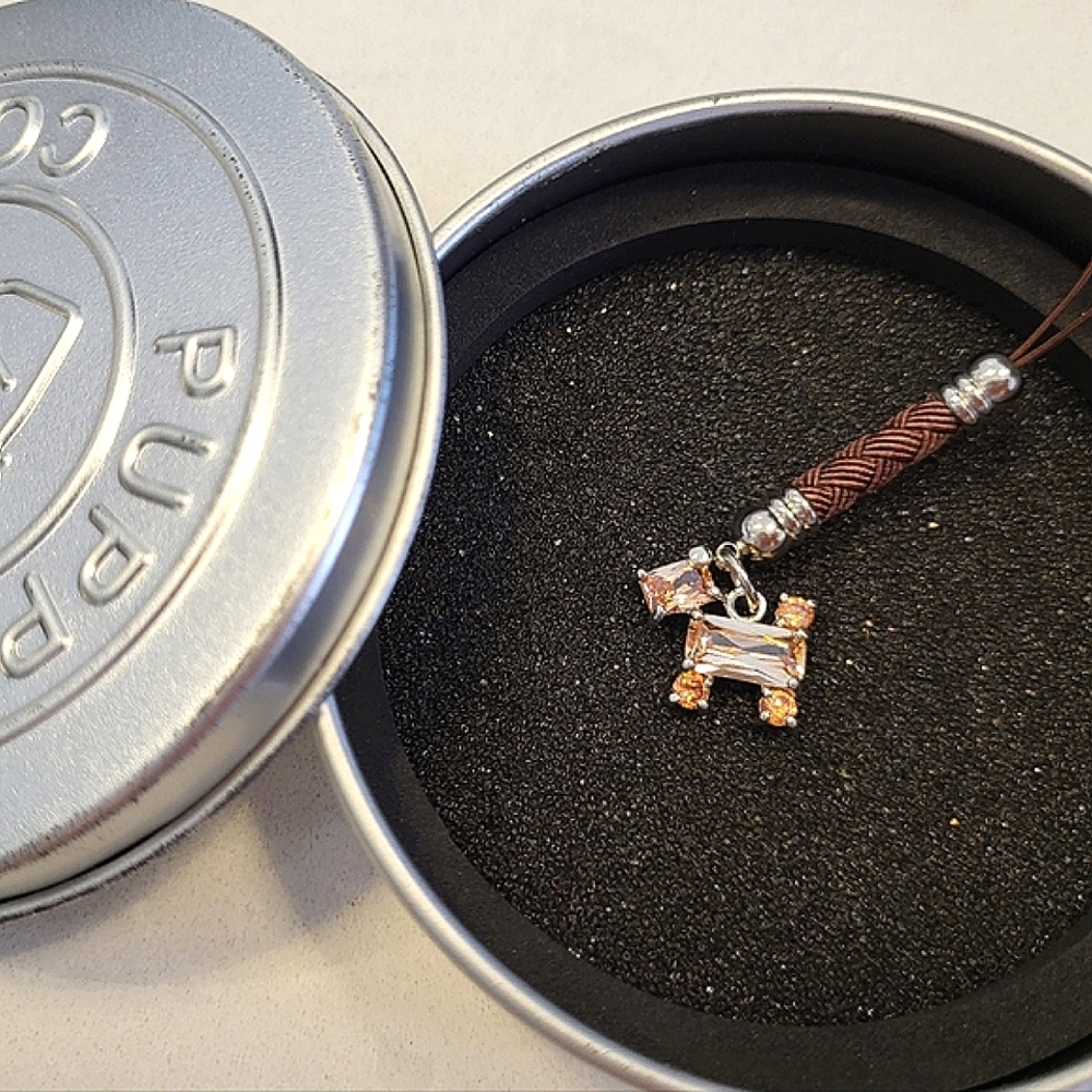 Schnauzer Dog Mobile Phone Charm